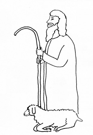 Bible Story Coloring Page for Jesus Our Shepherd | Free Bible 