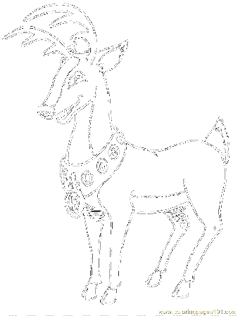 printable coloring page christmas reindeer cartoons