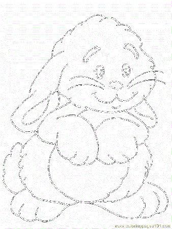 Coloring Pages Easter Coloring Rabbit1 (Cartoons > Miscellaneous 