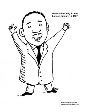 MLK Coloring Page | January Classroom Ideas