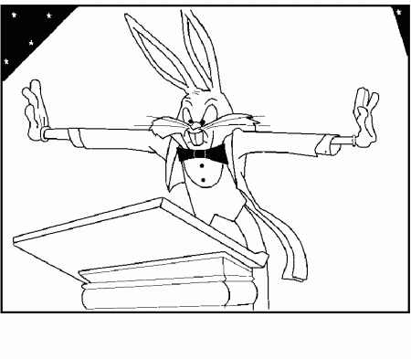 Coloring Pages For Kids Bugs Bunny Free Tattoo