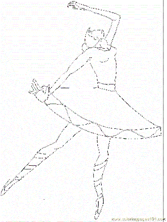 Ballet Coloring Page For Kids | Coloring Pages