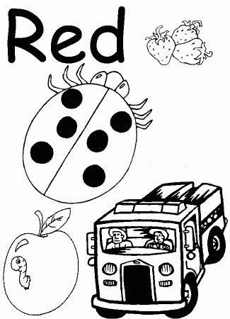 PreSchool Worksheet - Colors: Red - Homeschool Helper