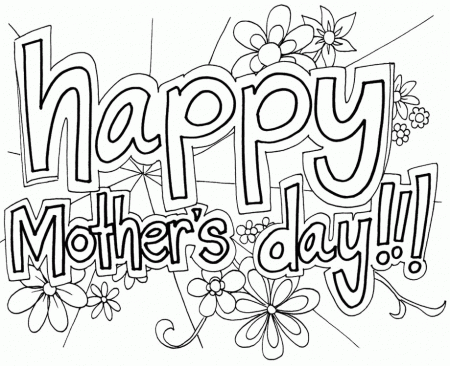 Specials On Mother's Day Coloring Page For Kids - Mother Day 