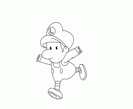 Luigi Coloring Pages Printable