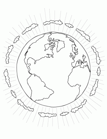 Earth Atmosphere Coloring Pages
