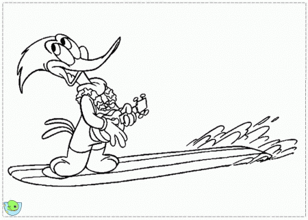 Woody Woodpecker Coloring page