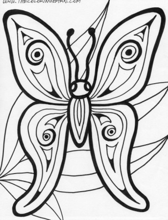 Free Printable Coloring Page Butterfly Coloring Pages 2 Animals 