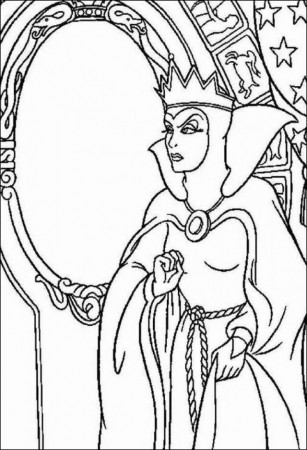 Snow White Witch Printable Coloring Pages Extra Coloring Page 