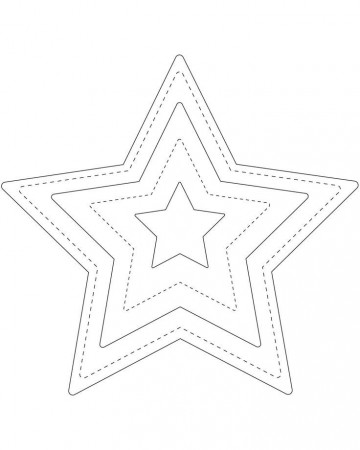 10 Star template | Sunday school Christmas