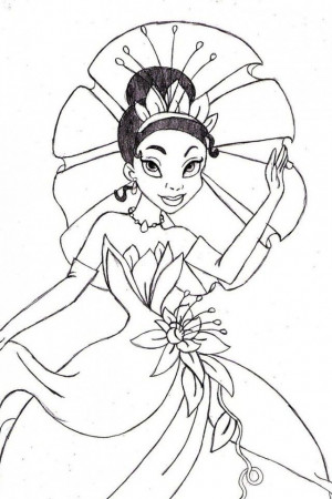 Princess Tiana Printable Images 640×960 #11388 Disney Coloring 