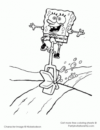 Newest Sponge Bob Coloring Pages | Laptopezine.