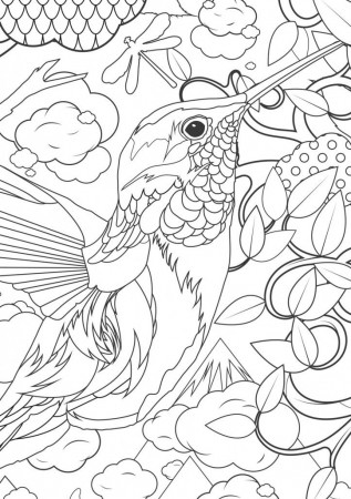 6558 ide coloring-pages-for-adults-difficult-animals-11 Best 