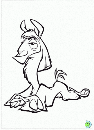 Kuzco, The emperor's new groove Coloring page