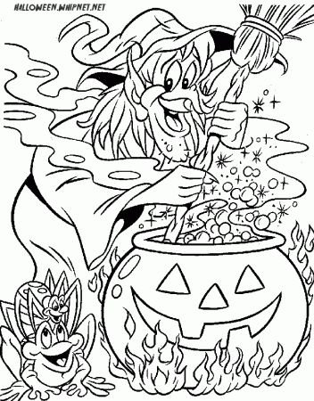 Halloween Coloring Pages Witch | Free Internet Pictures