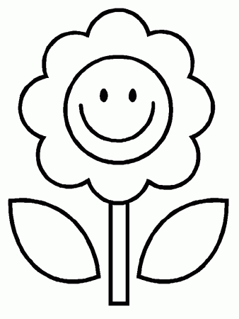 Pix For > Simple Sunflower Coloring Pages