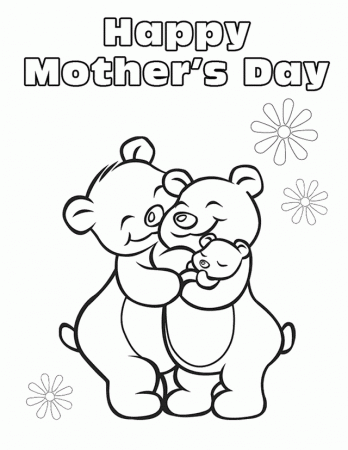 free celebrate mother's day coloring pages for kids | Best 