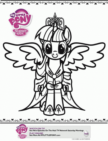 2013 Princess Celestia Coloring Pages my little pony princess 