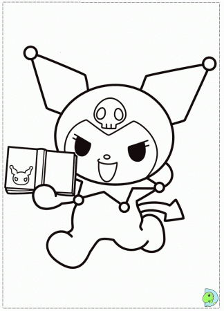 My melody and kuromi Colouring Pages