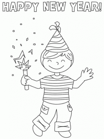 New Year Fireworks Coloring Pages For Kids Colouring Sheets 