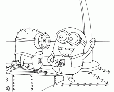 Print Printable Minion Coloring Pages or Download Printable Minion 