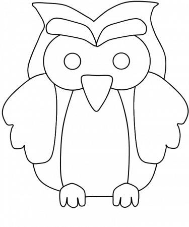 Funny Owl Coloring For Kids - Owl Coloring Pages : Free Online 