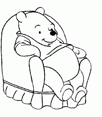 pooh Bear Colouring Pages