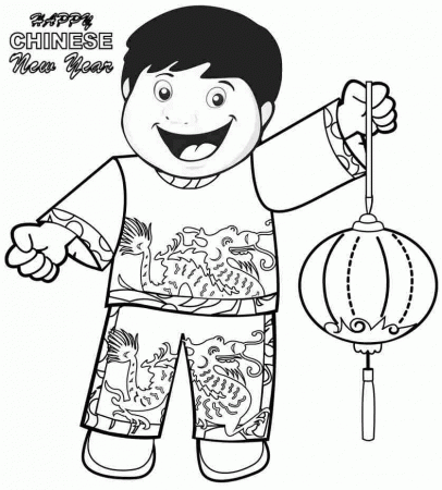 Printable Wooden Horse Chinese New Year 2014 Colouring Pages For 
