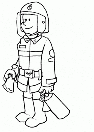 Download Fireman Carry Tools Coloring For Kids Or Print Fireman 