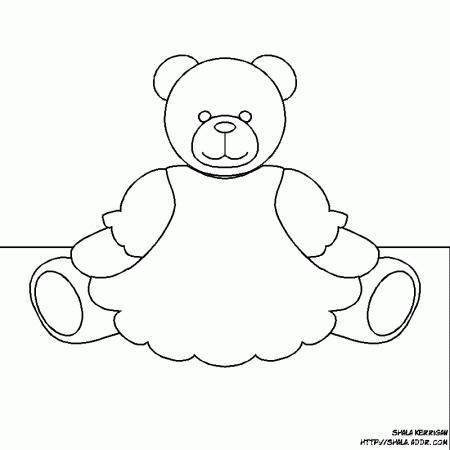 Teddy Bear Coloring Pages For Kids 76 | Free Printable Coloring Pages