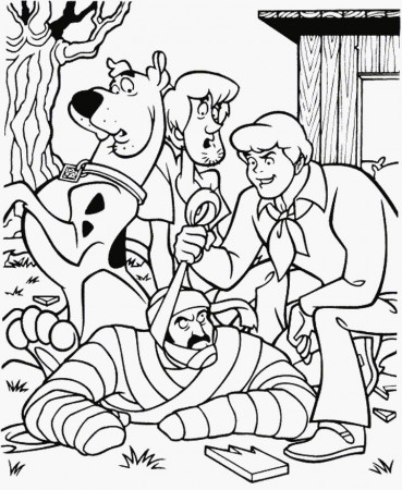 Kids Under 7: Scooby-Doo Coloring Pages