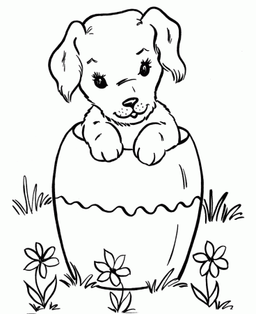 Coloring Pages Of Dogs For Kids 9 | Free Printable Coloring Pages