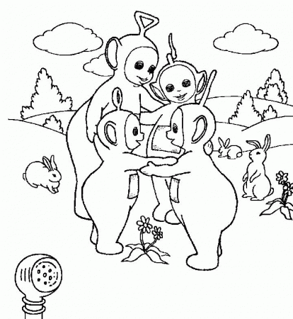 Coloring pages teletubbies - picture 31