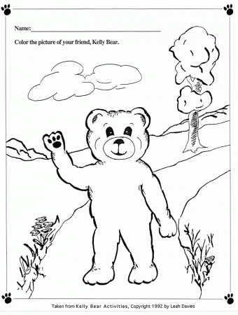 the bear Colouring Pages (page 2)