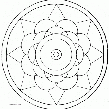 Mandala Line Drawings - Marg Thomson - Visionary Artist