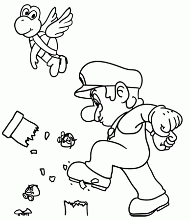 Print Super Mario Coloring Pages For Kids Printable or Download 