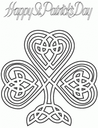 Saint Patrick Colouring Pages Free Printable For Girls & Boys 13142#