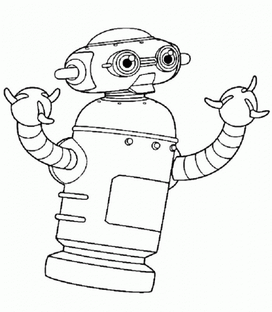 robot coloring picture - get domain pictures - getdomainvids.