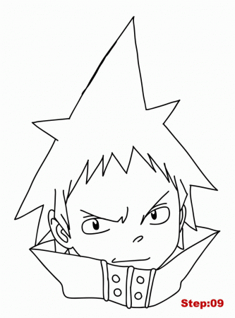 How to Draw Black Star from Soul Eater | how to draw manga 3d