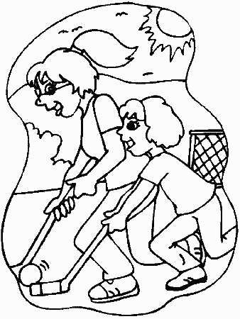 hockey Colouring Pages (page 3)