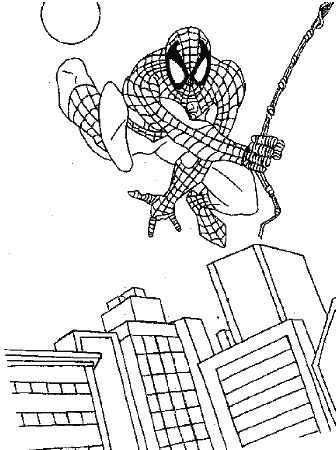 spiderman cartoons coloring pages book