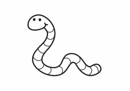 Worm Coloring Page