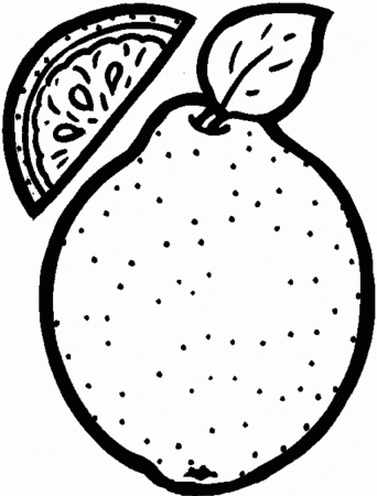 Free Orange Fruit Coloring Pages Top Resolutions | ViolasGallery.
