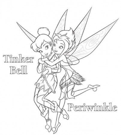 print periwinkle and tinkerbell coloring page