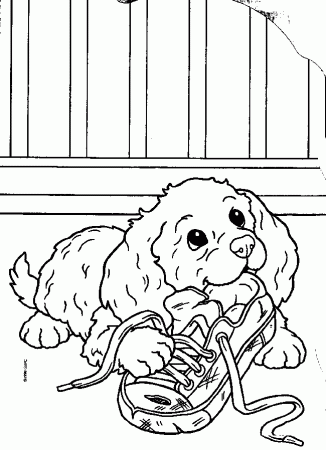 Coloring Pages Of Puppies To Print - Free Printable Coloring Pages 