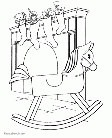 Christmas coloring pages - Full Christmas stockings!