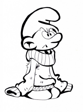 Funny: Wonderful Grouchy Smurf Coloring Pages Picture, ~ Coloring 