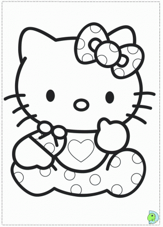 baby kitty Colouring Pages