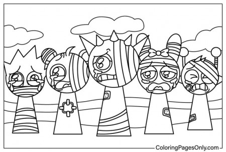 21 Sprunki Incredibox Coloring Pages ...