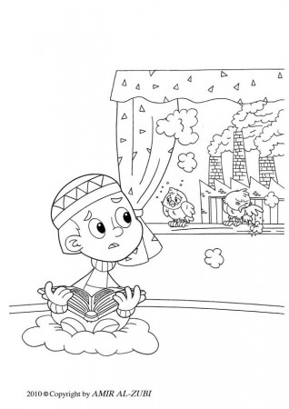 Coloring page air pollution - img 21999.